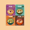 Complete Set : Try All 4 Flavors, 4 Soups Each. (Total 16 Soups)