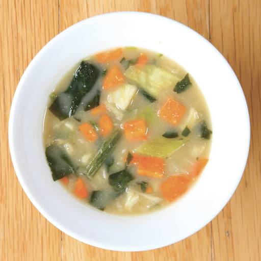 serving of instant miso soup