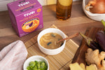 Yellow Miso with Eggplant, Ginger & Onions